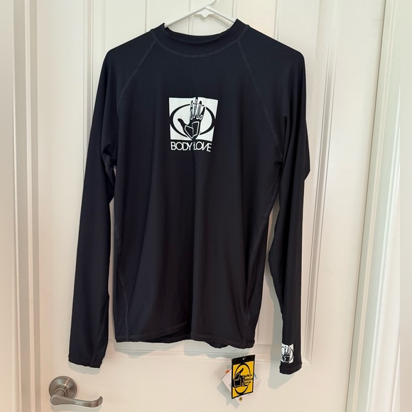 NWT- BODY GLOVE MENS RASH GUARD BLACK SIZE XXL - Picture 1 of 4
